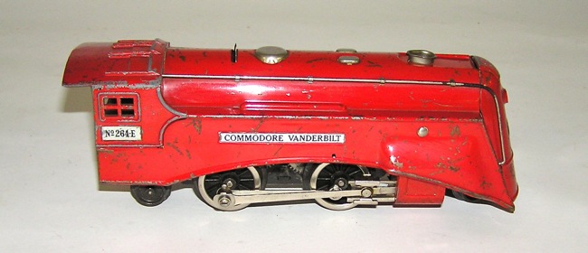 Lionel O-Gauge No. 264-E Commodore Vanderbilt store Locomotive Train & Tender