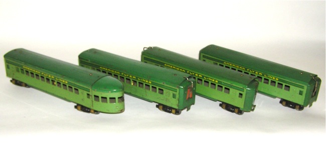 american flyer o gauge passenger cars