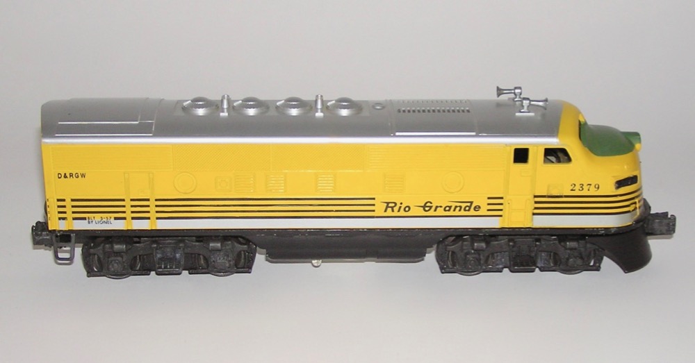 High Grade Lionel Postwar No. 2379 Rio Grande F-3 AB Units OB