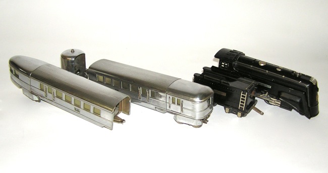 lionel silver streak train set