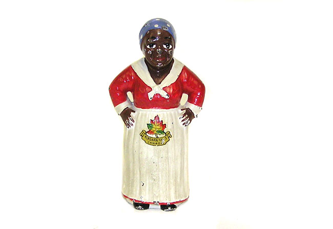 Hubley Cast Iron Mammy With Hands On Hips Bank