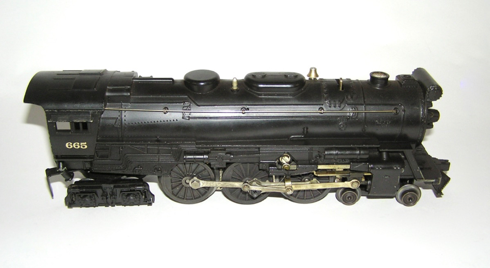 High Grade Lionel 665 Hudson Locomotive w/2046W Tender