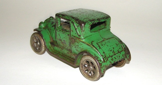 Large Size Arcade Cast Iron Model A Ford Coupe Rumble Seat