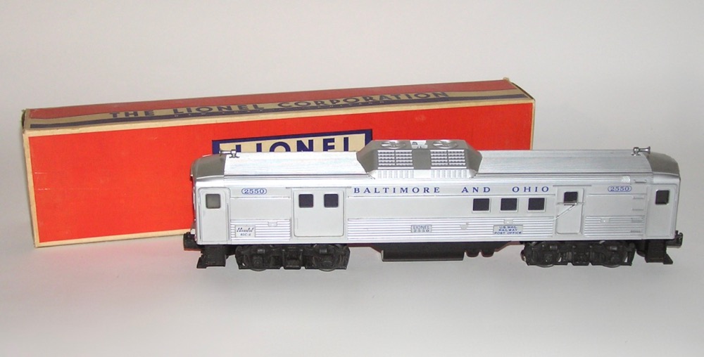 High Grade Lionel # 2550 Baltimore & Ohio Baggage/Mail LN/OB