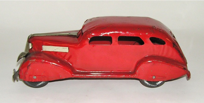 Marx Pressed Steel Vintage 1937 Ford Sedan w/Crome Grille  