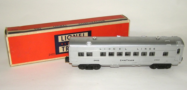 Lionel # 2422 Postwar Chatham Passenger Car Silver Roof + BOX NO 