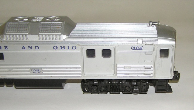 Lionel No. 404 Postwar Baltimore & Ohio Budd Mail Car  (DP 