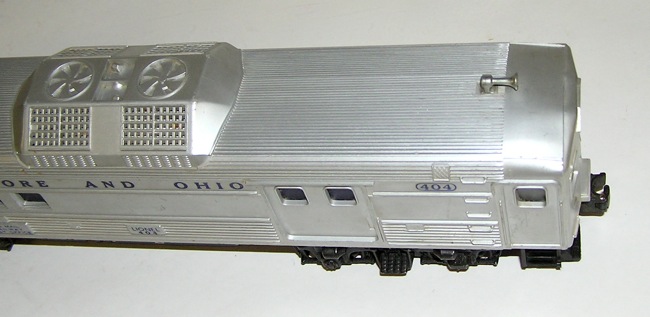 Lionel No. 404 Postwar Baltimore & Ohio Budd Mail Car  (DP 