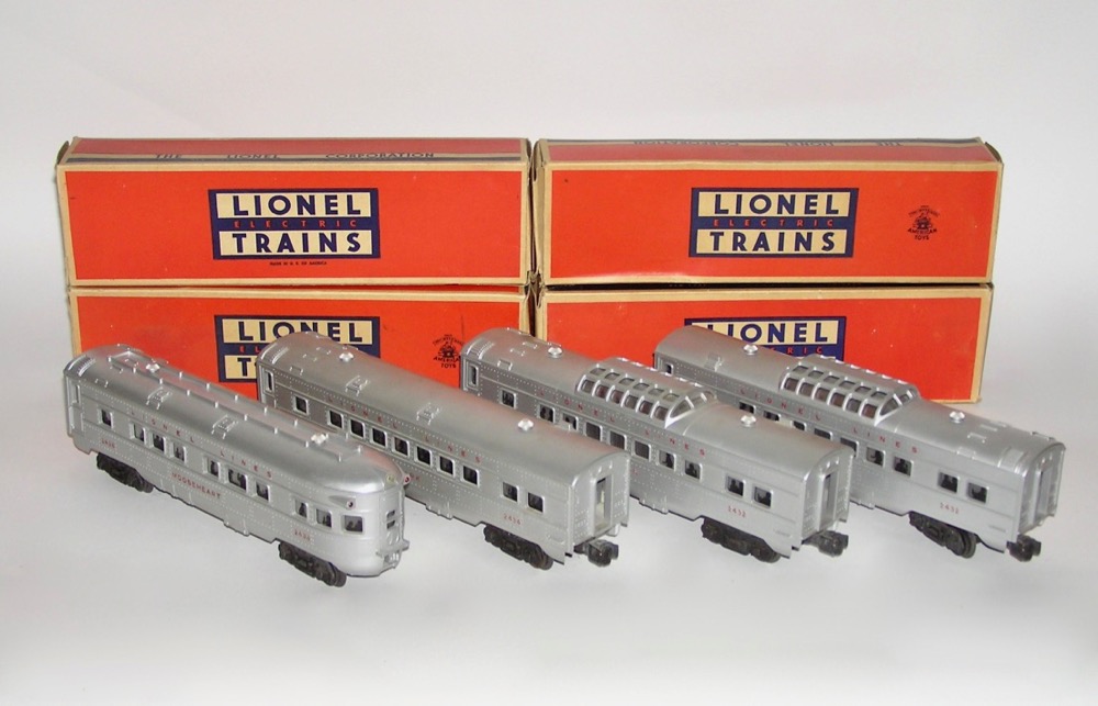 Lionel Postwar Boxed 1608W New Haven 209 Alco Passenger Set