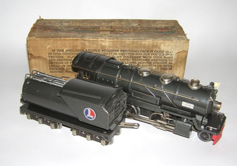 Lionel prewar O gauge No. 255E Steam Engine w/ 263W Tender