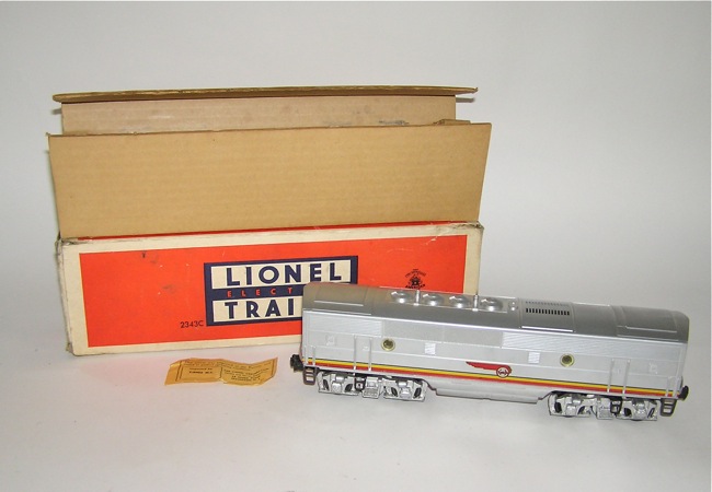 UNRUN Lionel No. 2343C Postwar Santa Fe "B" Unit + BOX LN