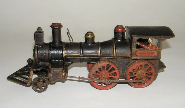 Painted Cast Iron Ideal Locomotive & 